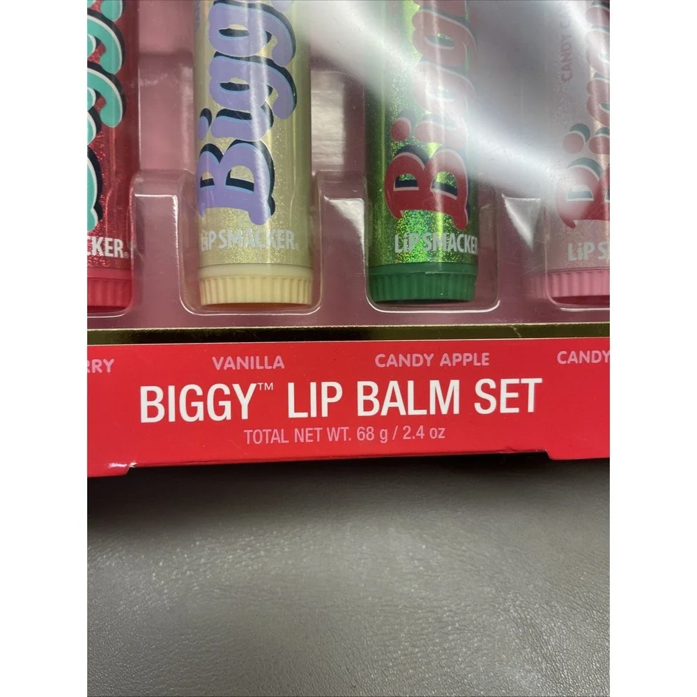 Lip Smacker‎ Biggy Lip Balm Target Holiday Gift Set 4pk LIMITED EDITION